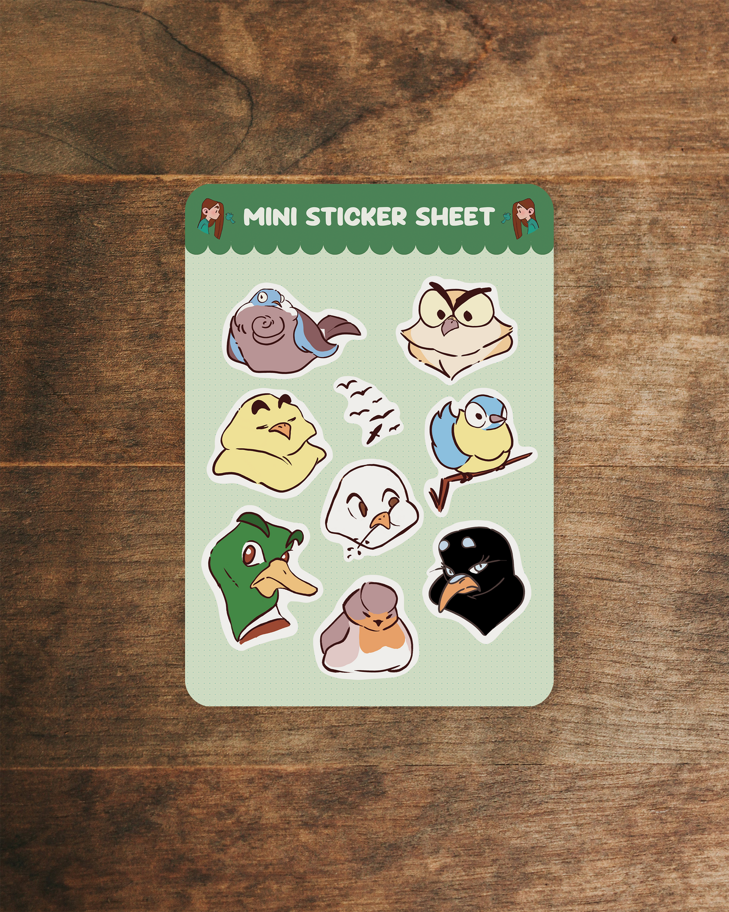 Mini stickersheet - Birds
