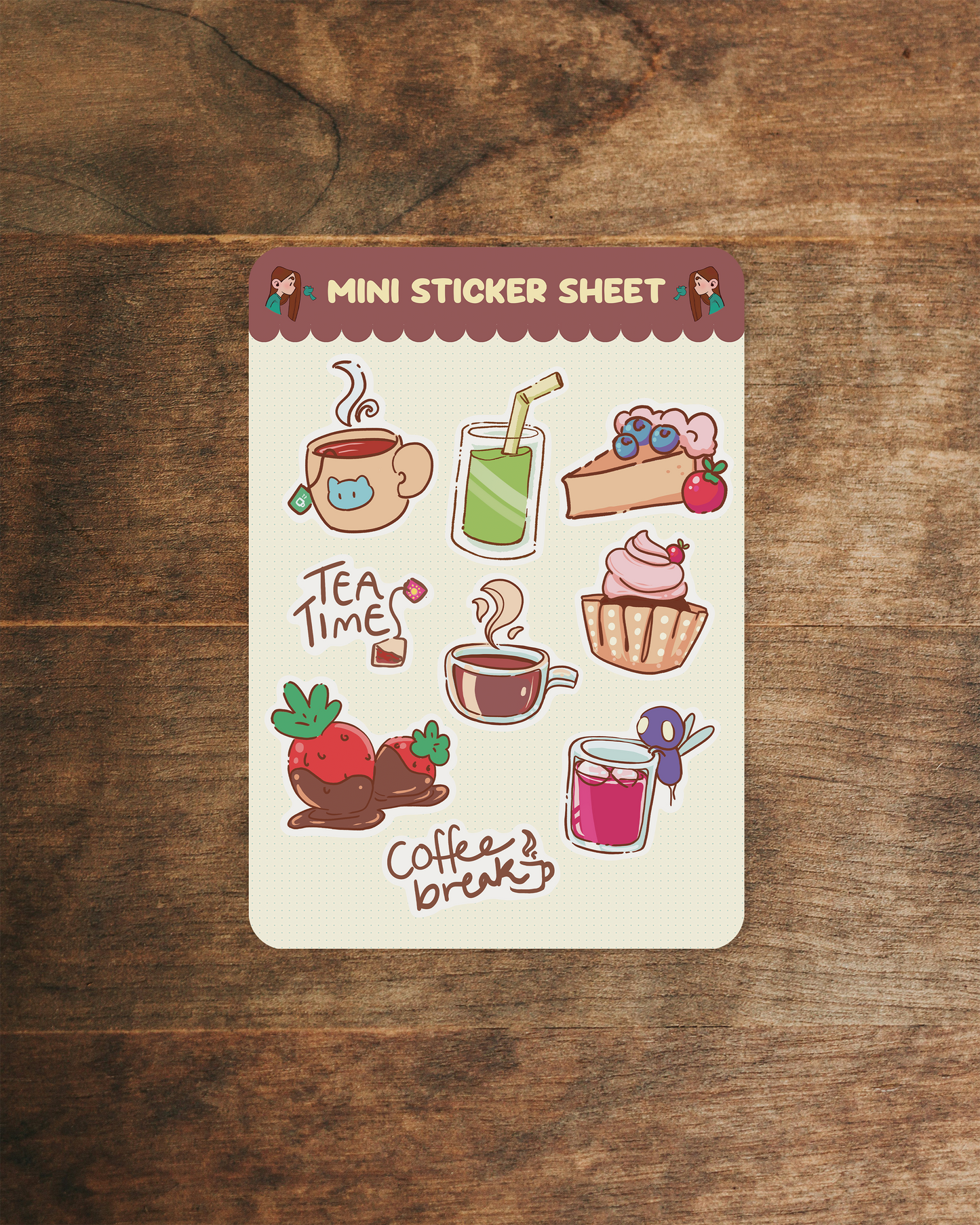 Mini stickersheet - Fika