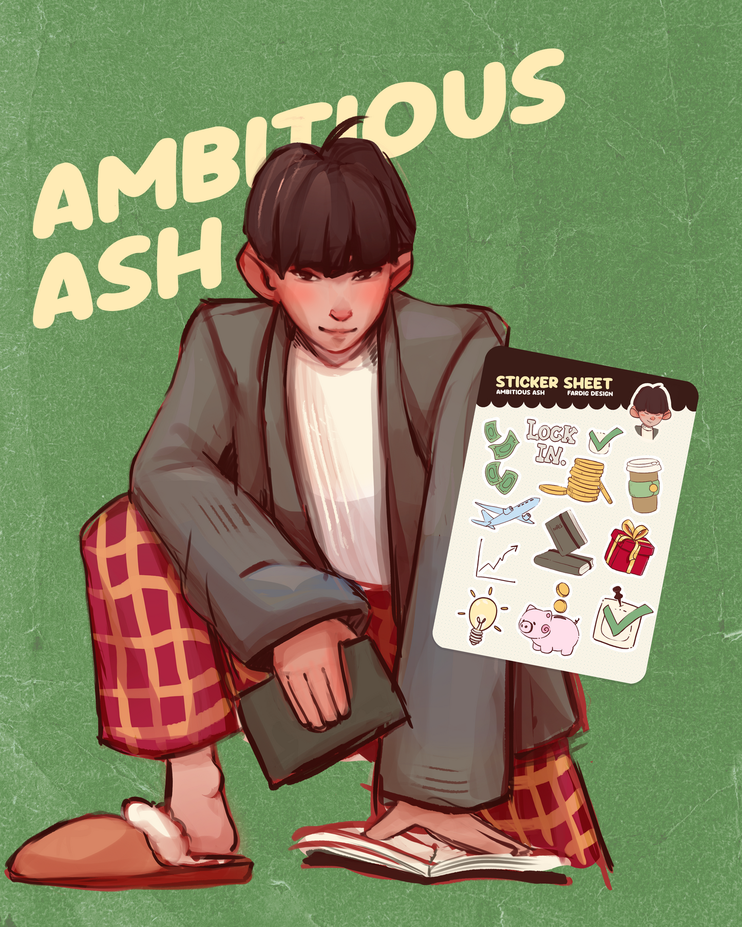 Sticker Sheet - Ambitious Ash