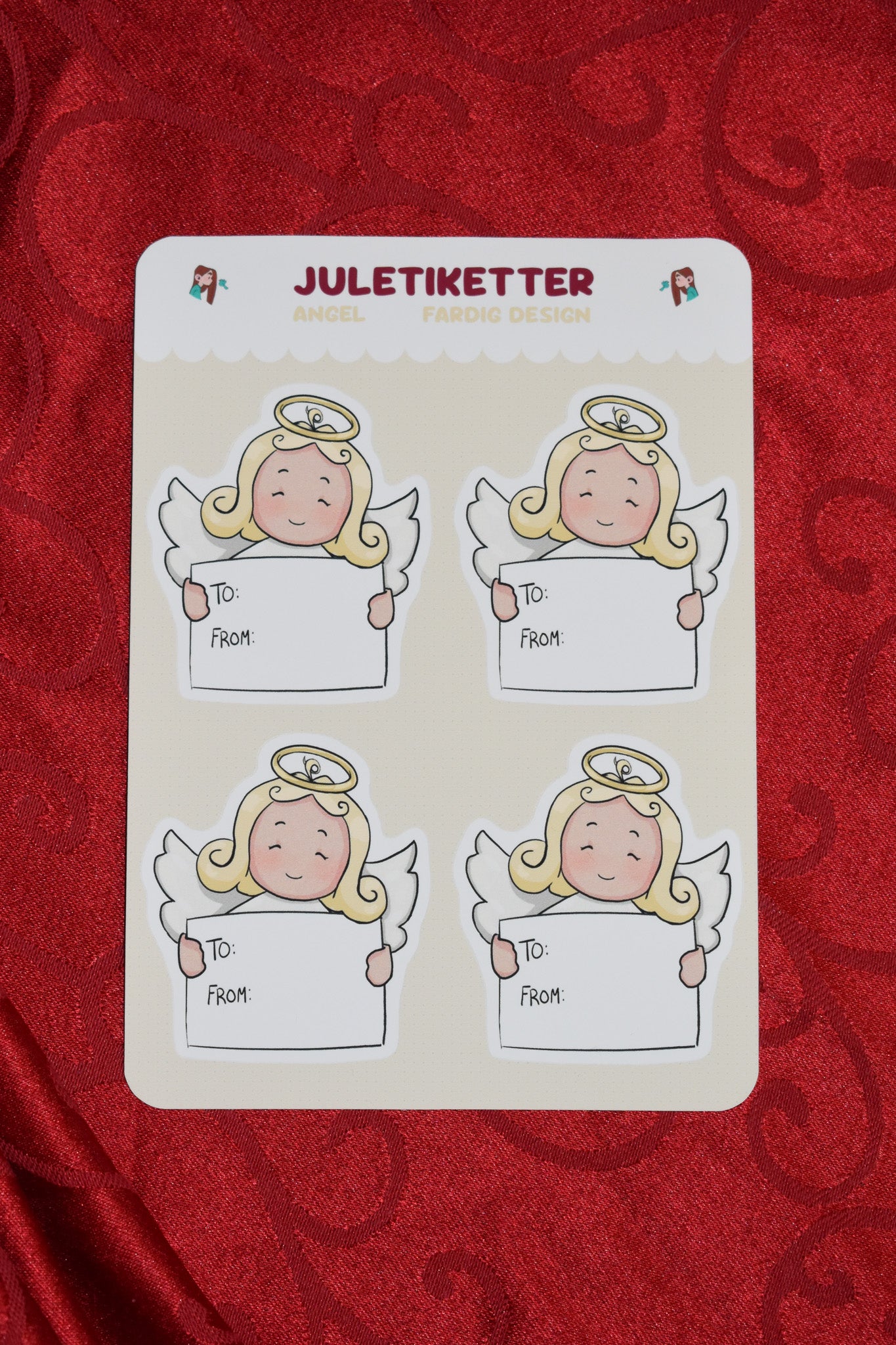 Juletiketter - Angel
