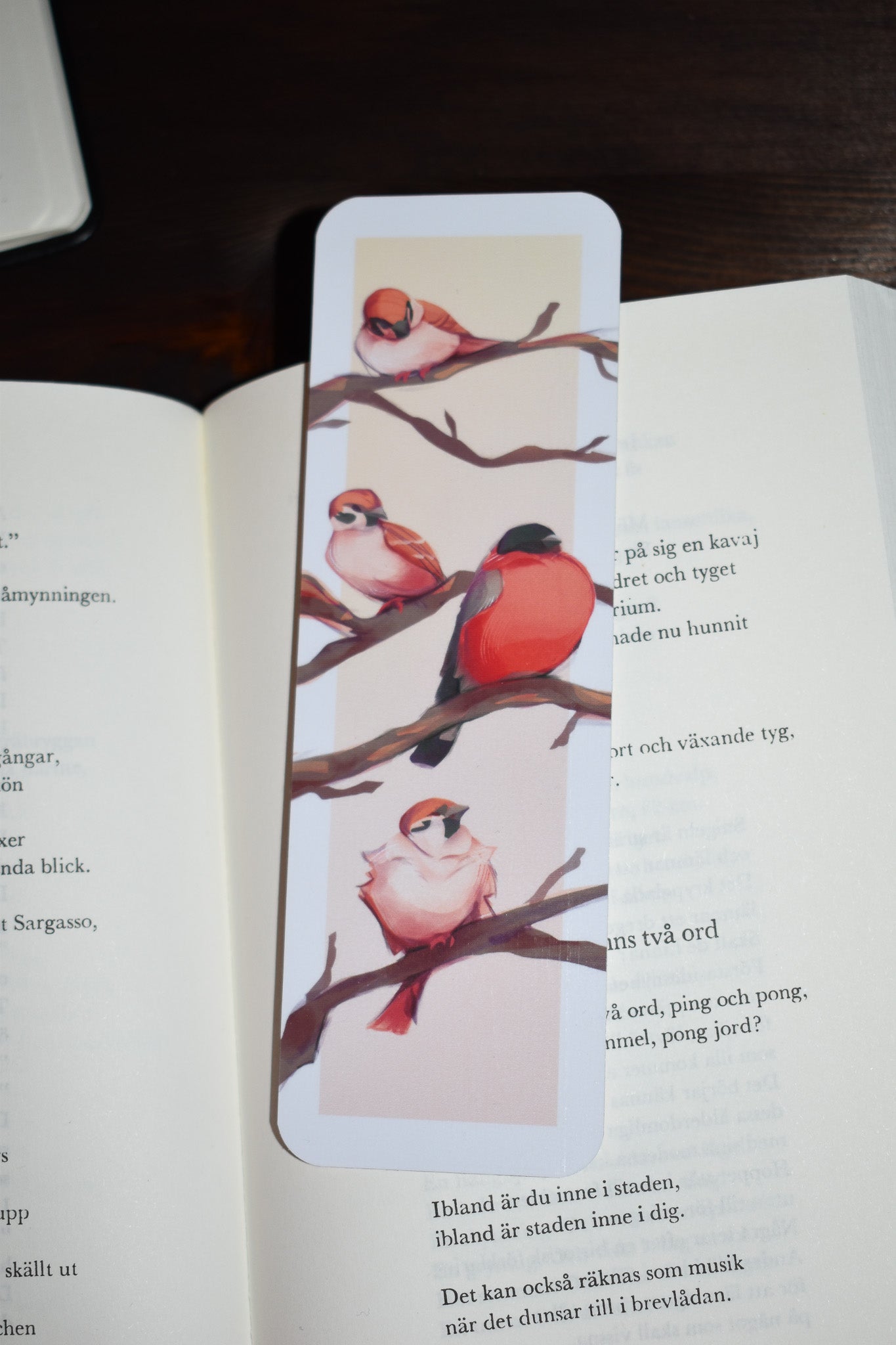 Bokmärke - Småfåglar