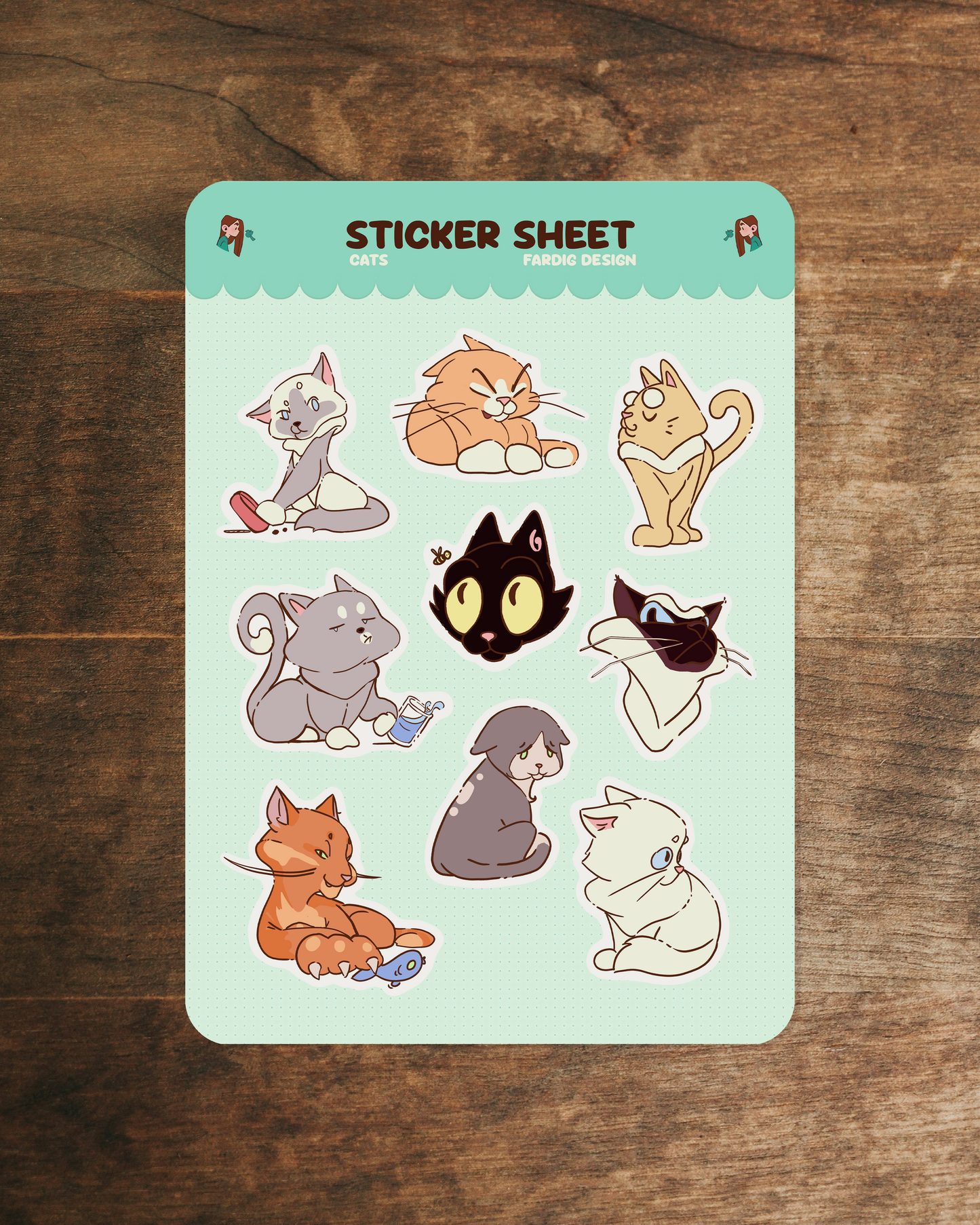 Stickersheet - Cats