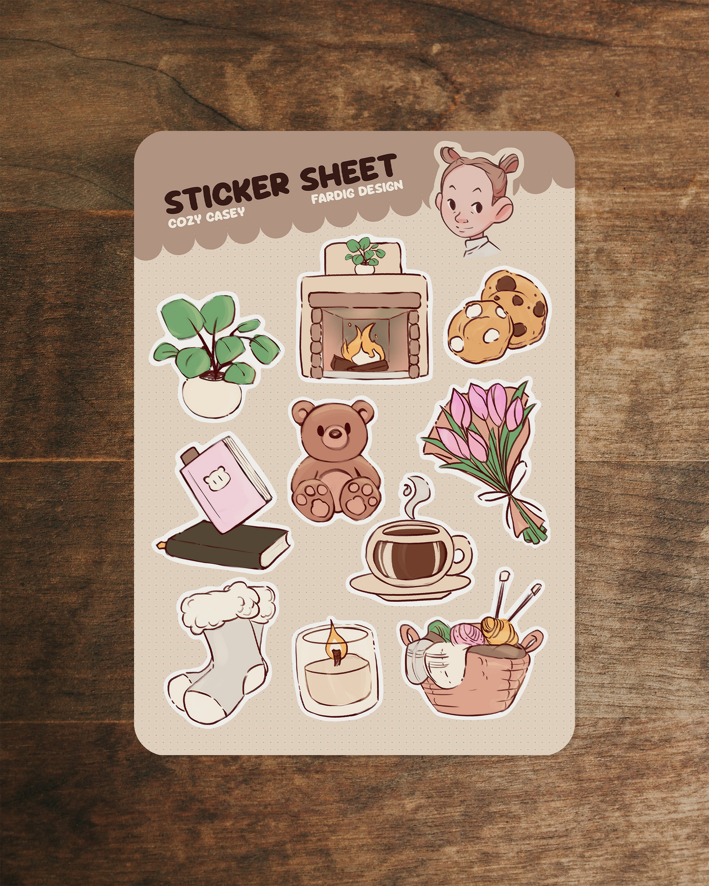 Sticker Sheet - Cozy Casey