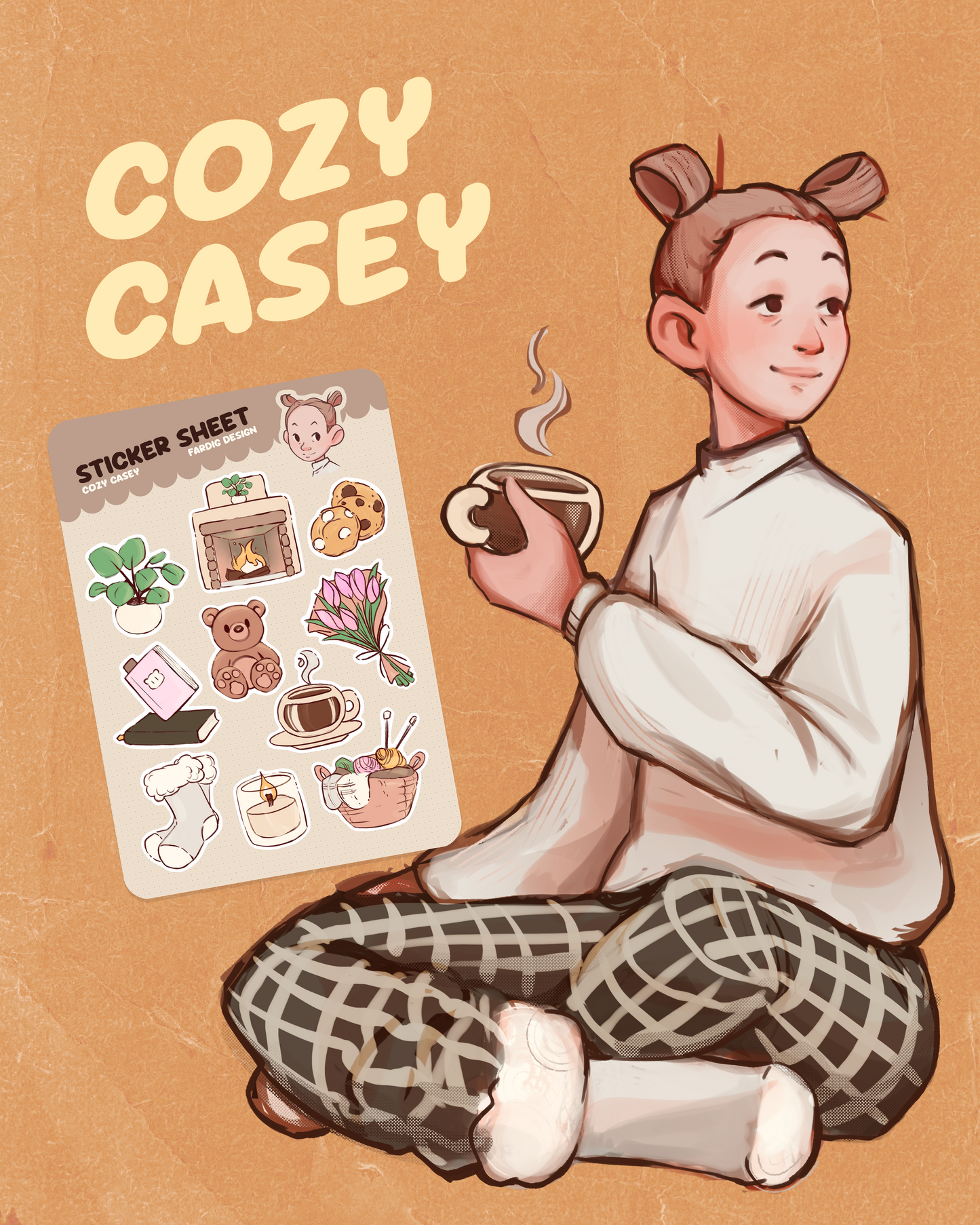 Sticker Sheet - Cozy Casey