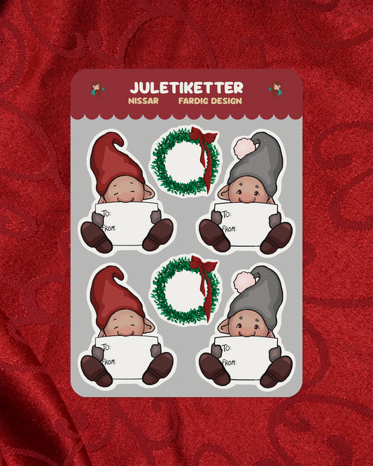 Juletiketter - Nissar