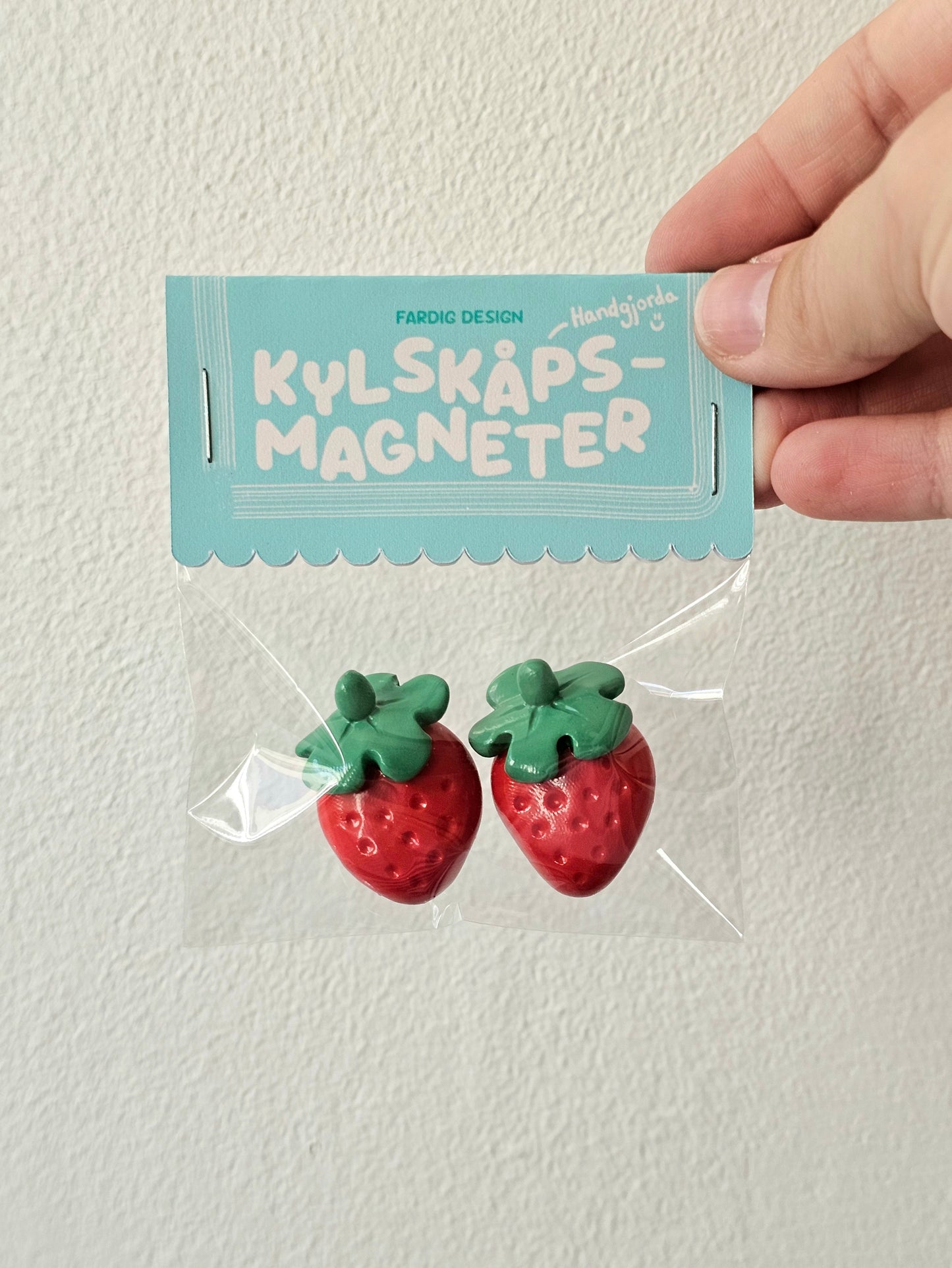 (PRE-ORDER) Kylskåpsmagneter - Jordgubbar