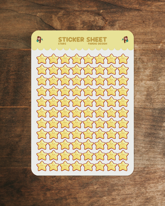 Stickersheet - Stars